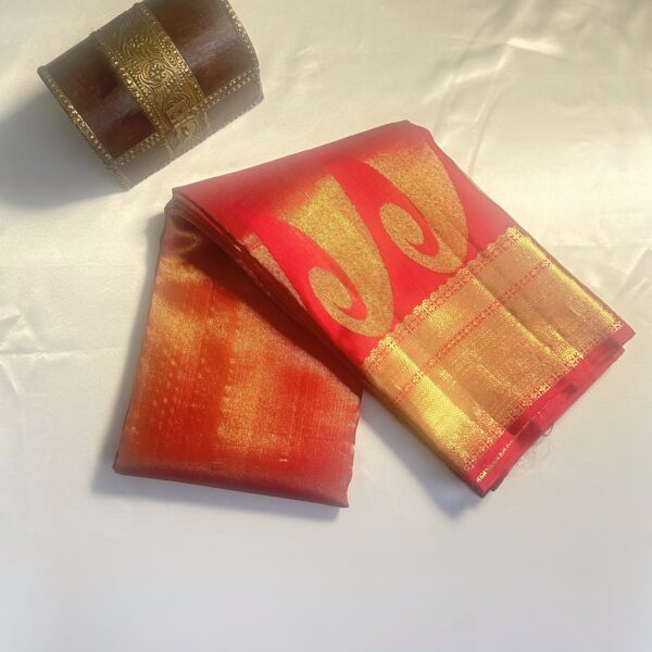Mango Glow Rani Pink With Golden Zari