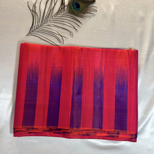 Pinkish orange with violet