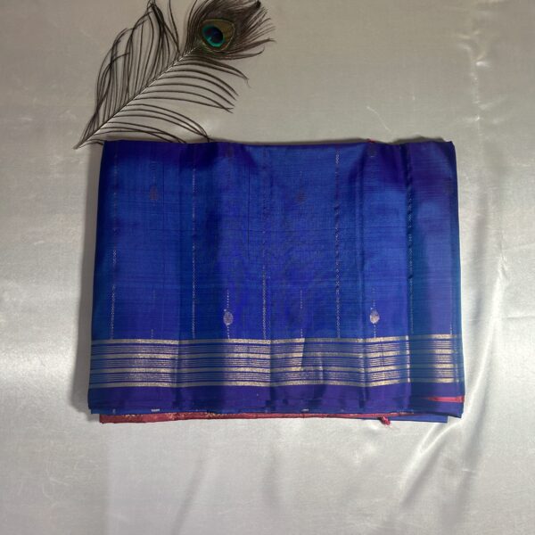Ink blue with golden with pink